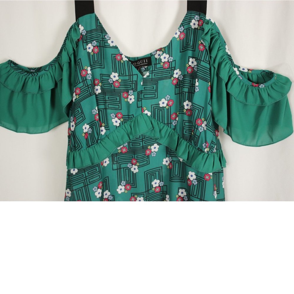 NWT Eloquii Floral Off Shoulder Top Size 18 - Picture 4 of 11